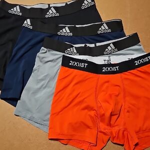 Adidas Men's Boxer Briefs - Black, Blue, Gray, Orange